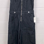 Anthropologie Maeve sleeveless racerback v-neck flare denim jumpsuit NWT Size 6 Photo 0