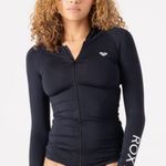 Roxy Hooded Long Sleeve Zip-Up Rashguard S Photo 2