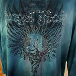 Venezia Plus Sz 18 20 Angel Baby Tee T Shirt Bling Embellished Y2K Tie Dye Teal Blue Photo 1
