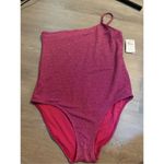 Good American  Shimmer Pink Hawaiian One Strap Swimsuit Size XL NWT Photo 1