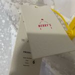 NWT Merry’s White wedding Dress Long Sleeve size 6 Photo 5
