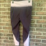 Tangerine  Black and Light Pink Fitness Leggings Photo 1