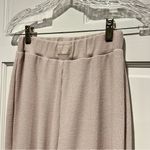 Comfrt Waffle Lounge Pant XS Wide Leg Sweatpants Neutral Pull On Comfy Pants Tan Photo 3