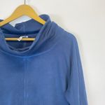 Lulu B Blue Mock Neck Long Sleeve Top Size M Photo 1