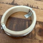 Brighton Free Spirit Ivory Crystal Silver Oval Bracelet Bangle NWT $128 regular Photo 2