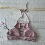 The Bikini Lab Strappy High Neck Top NWT size XS Blush Cut Out Swimsuit Photo 10