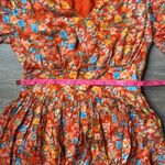 Roller Rabbit  Vado Cecilia Dress Fit and Flare Orange Floral Small Photo 11