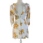 For Love & Lemons Size M Limonada Mini Dress Novelty Print White Size M Photo 3