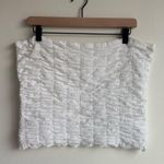 Anthropologie  White Smocked Tube Top | Size XL NWOT Photo 0