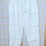 Mango Basics Tie Waist Linen Pants Photo 4