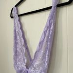 Dreamgirl Purple Lace Lingerie Bodysuit Sheer ~ Size Large Photo 2