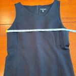 Eileen Fisher  Asymmetrical Neckline Sheath Dress Silk Lined Black Size‎ 6 Photo 7