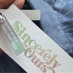 SINCERELY OURS | Blue Coated Animal Print Pleated Mini Skirt Sz M Photo 5