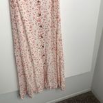 Ganni Printed Georgette Button-Front Slip Dress in Egret Womens Midi Size Small Photo 3