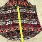 BCX  Red and Black Tribal Print Tank Top Size Xl Photo 5
