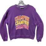 Champion Women's Medium Purple Crewneck Activewear Sweatshirt Photo 0