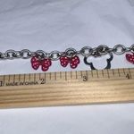Disney  Minnie Bow and Silhouette Silver Tone Bracelet Photo 6