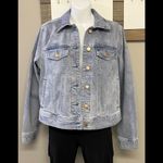 Universal Threads NWT-Universal Thread Purple Denim Jean Jacket with Defects and Home Embroidery-S Photo 1