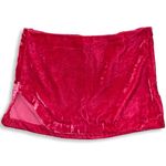 Free People  Velvet Annalise‎ Mini Skirt Womens 10 Pink Phenom Y2K Party Glam NWT Photo 2