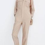 Madewell Garment Dyed Zip Front Coverall Jumpsuit size xs Photo 0