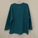 Disney Vintage Seven Dwarfs Embroidered V-Neck Teal Fleece Sweatshirt Sz XL Photo 6