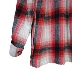 Simply Southern Women's S Red Plaid Sherpa Shacket Jacket Photo 5