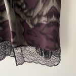 Robert Rodriguez Scoop Neck Silk Shift Dress Multi Color Graphic Print Lace Trim Photo 3