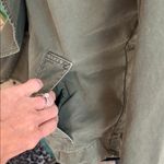Banana Republic  Ruffle Utility Army Green Jacket Size XS Photo 8