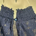 CeCe  Blue Lace Top Blouse Size Small NWT Photo 5