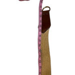 Vintage Handmade Calderon Woven Wonder Belt Leather Accents Brown Photo 6