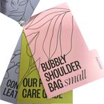 Pixie Mood Women's Black Nappa Leather Shoulder Bag Adjustable Strap Photo 11