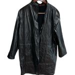 Vintage Handmade Quilt Jacket Reversible Quilted size large black boho Photo 7