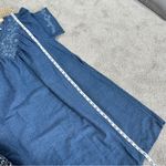 Loungees Women’s Denim Midi Dress Shortsleeve V Photo 11