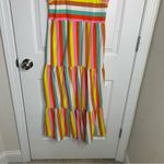 J.Crew  striped rainbow‎ sleeveless maxi dress beach vacation size small summer Photo 6
