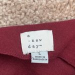 A New Day NWOT Linen Burgundy One Shoulder Mini Dress Photo 5