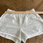 PINK - Victoria's Secret  Love Pink Spell Out  Jersey Varsity Shorts Gray NWT Large Photo 5