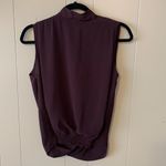 MM Couture  Navy Crossover Blouse Size Small Photo 1