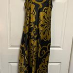 Natori Private Luxuries Black Gold Floral Medallion Sleeveless Nightgown Photo 0