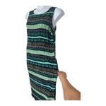 JM Collection Black Blue Summer Sleeveless Stretch Maxi Shift Dress Size 3X Photo 3