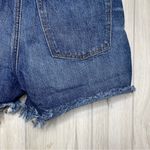 American Eagle  90s Boyfriend Distressed Raw Hem Frayed Denim Shorts size 0 Photo 9