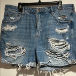 American Eagle  Outfitters EUC Ripped Blue Jean Shorts Photo 0