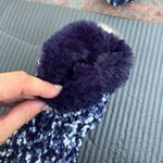 Dark purple Jean and Bleecker slipper socks super soft plush filled size 4 Photo 5