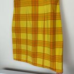 Y2K Plaid Sundress Sz XS Yellow Orange Preppy Clueless Photo 8
