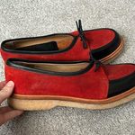ADIEU LOAFERS SIZE 43. Red and black leather suede Photo 0