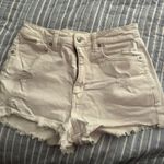 American Eagle White  Jean Shorts Photo 0