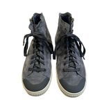Tretorn  Marley High Top Sneakers Side Zipper Blue Gray, Sz 8 Photo 3