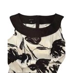 AB Studio Dress Womens Black White Sleeveless Floral Graphic Pattern Modern Photo 6