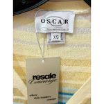 Oscar de la Renta Matching Set; Knit Cardigan and Tank Top Yellow/Blue Womens XS Photo 2