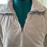 Abercrombie & Fitch Purple Lavender Quilter Pullover Quarter Zip Sweater Photo 2