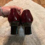 Stuart Weitzman Stuart Weitzman 8 Square Toe Heels Red Patent Shoes Photo 3